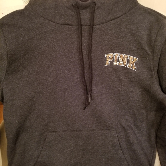 🎁Victoria's Secret Pink w/ flip sequins and Sherpa lined hoodie NWOT🎁 - Picture 8 of 11